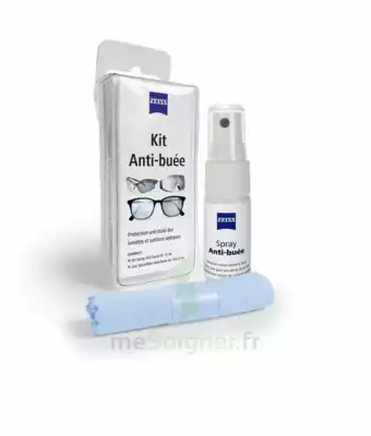 Zeiss Kit Spray Antibuée Fl/15ml + Tissu Microfibres à Savenay