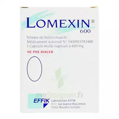 Lomexin 600 Mg Caps Molle Vaginale Plq/1 à Savenay
